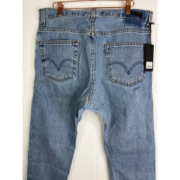 Man x One Teaspoon Vintage Mr. Jeans in Washed Blue Size Large NWT - Picture 8 of 13
